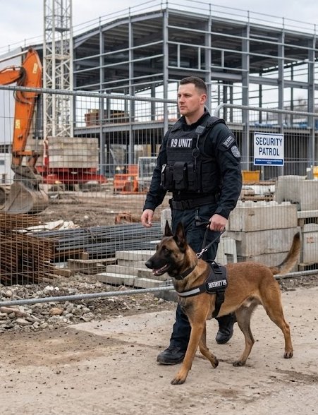 Alert Security Dog observing the perimeter